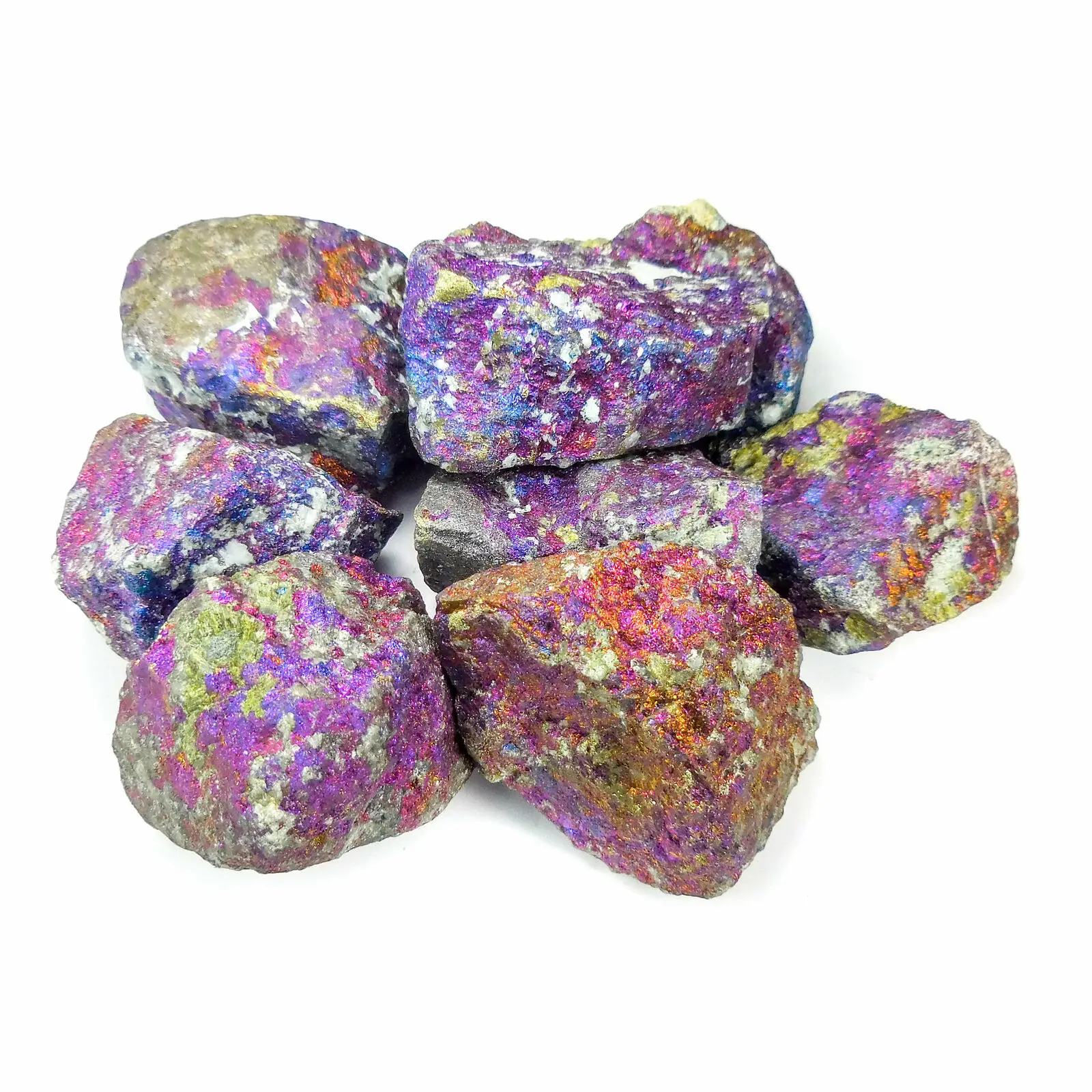 Chalcopyrite (1 Pc) Raw Peacock Ore Crystal Chunk Natural Stone 5