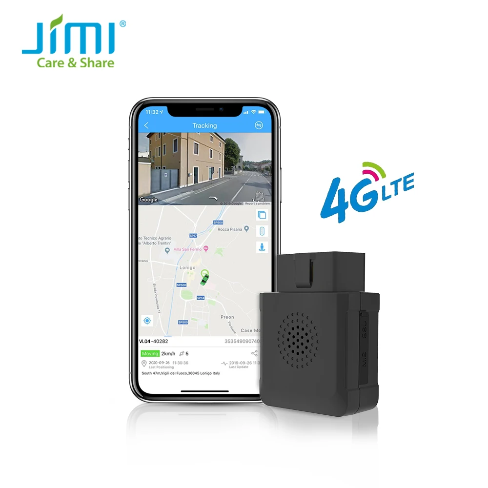 Новый GPS-Трекер Jimi VL04 OBD с голосовым мониторингом отслеживание в реальном времени