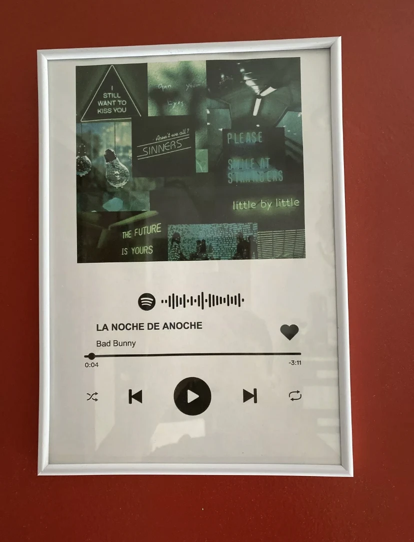 Esta placa personalizada de Spotify es el regalo de moda entre los melómanos