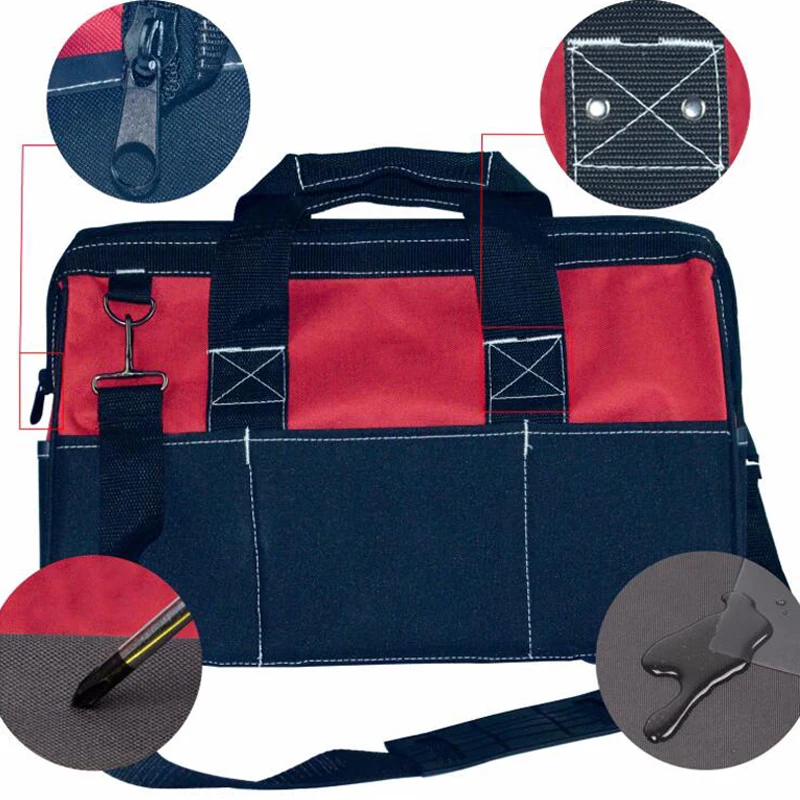 Многофункциональный набор инструментов сумки для инструментов из ткани Оксфорд Дорожная сумка мужская Портативная сумка-мессенджер с водонепроницаемой основой сумка для хранения инструментов