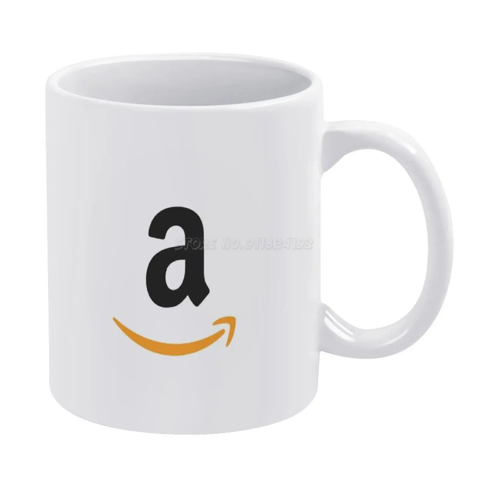 Белая кружка Amazon0 винтажная новинка унисекс размера логотип Fba символ логотипа