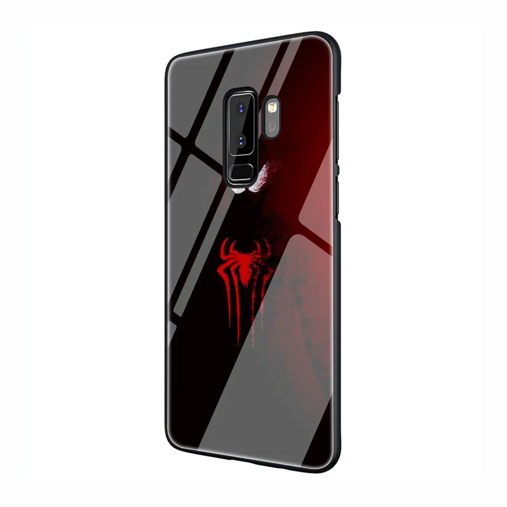 G12 С героями комиксов Марвел, закаленное Стекло TPU черный чехол для Galaxy S7 Edge S8 S9 плюс S10 Note 8, 9, 10, A10 20 30 40 50 60 70 - Цвет: G12