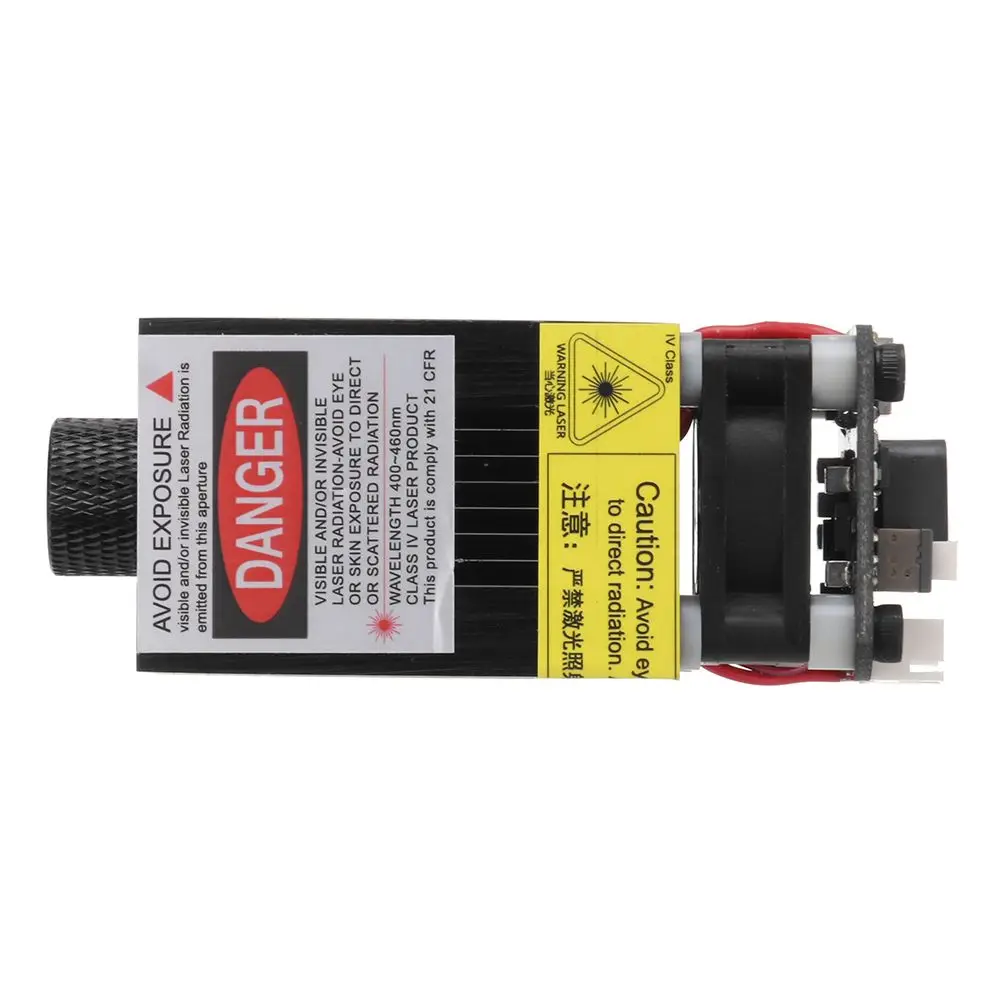 FB04-500 500mW 405nm 15V 5A синий фиолетовый лазерный модуль 2*2,54-Американская классификация проводов 2р ttl/PWM модуляция Управление УФ лазеры для EleksMaker гравер