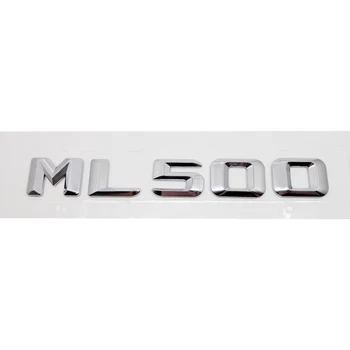 

For Mercedes Benz ML Class W163 W164 W166 W204 W203 W211 W210 W212 ML500 Chrome Numbers Letter Stickers Rear Trunk Lid Emblem