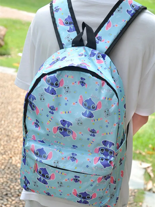 Disney Mickey mouse children backpack cartoon Minnie boy girl middle school bag students shoulder bag Stitch travel backpack