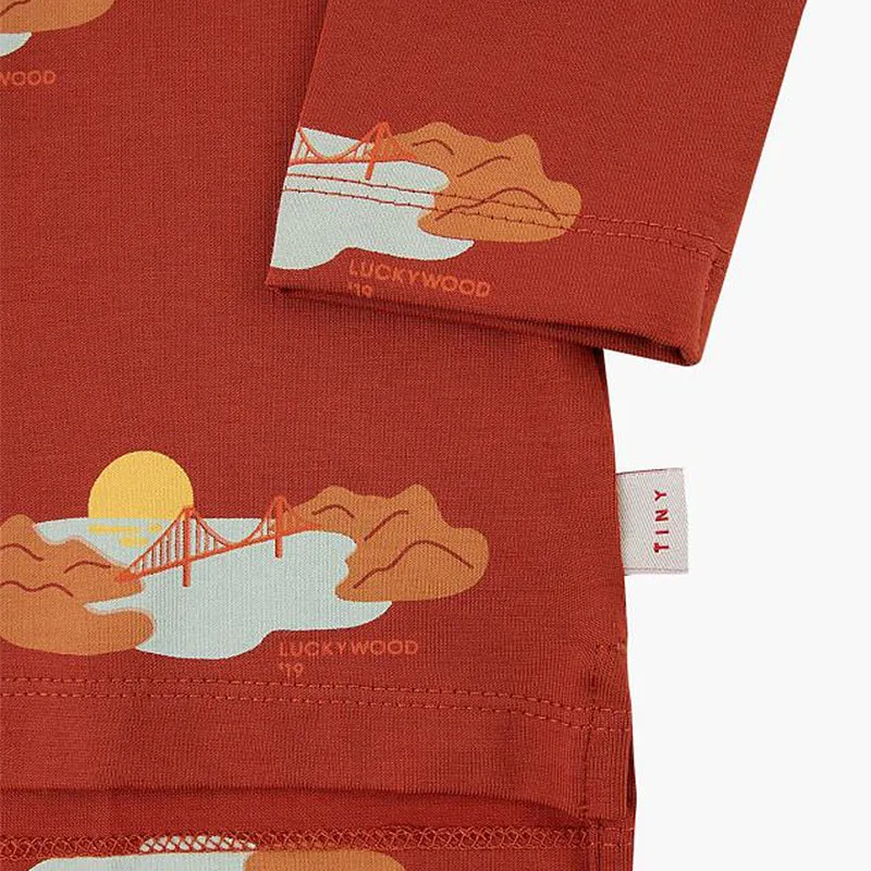 Toddler Girls Boys Fall Clothes Tops Kids Brand Long Sleeve Tee Shirt Baby Apple shell Print Tops Children Lucky Letter