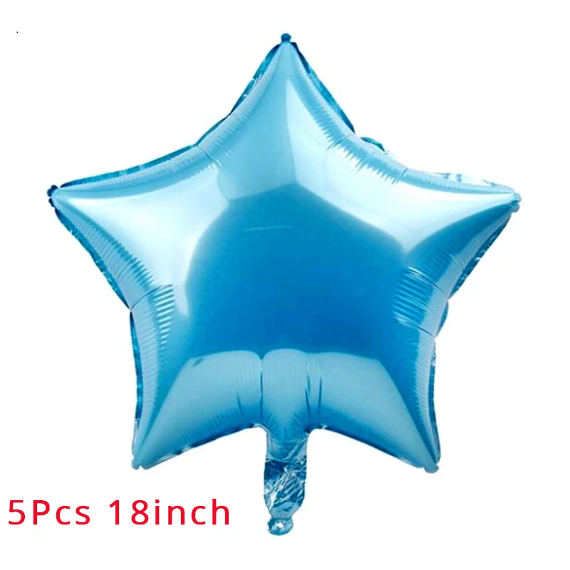 5pcs Balloons 1 год, воздушные шары на день рождения для малышей, украшения на день рождения, для детей 1 год, на день рождения, на 1 год, для мальчиков, Детские воздушные шары, вечерние принадлежности - Цвет: 5pcs Balloons