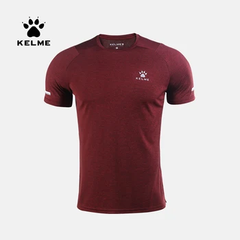 

KELME Men's T-shirt Men Running Top Summer Soccer Basketball Trainning Exercise Quick Dry Fitness Sportswear T- Shirt TX90231001