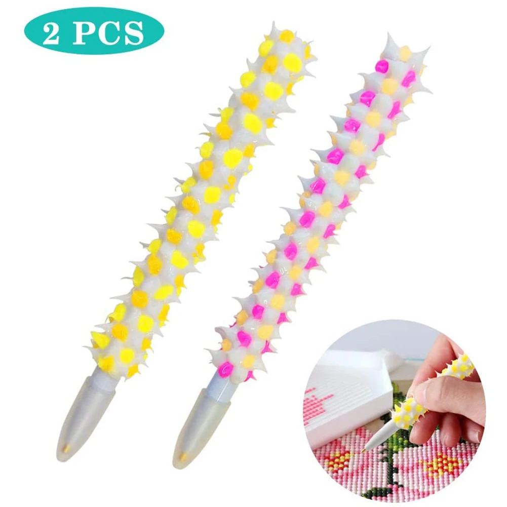 

2PCS DIY Drill Pen Painting Tools Quick Embroidered Pen Cross Stitch Embroidery Tools Drill Painting Pen DIY Painting Tools