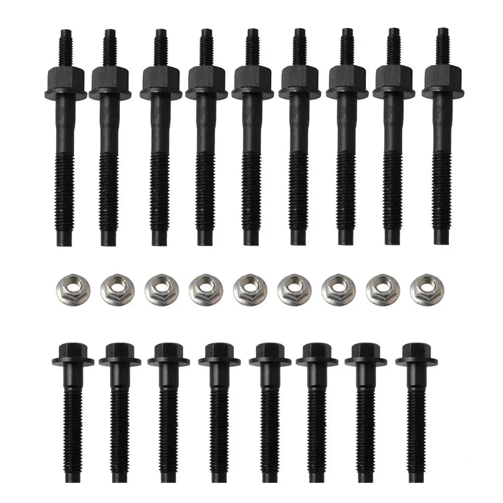 Exhaust Manifold/Header Bolts Compatible For V8 5.7L 2004 08Exhaust