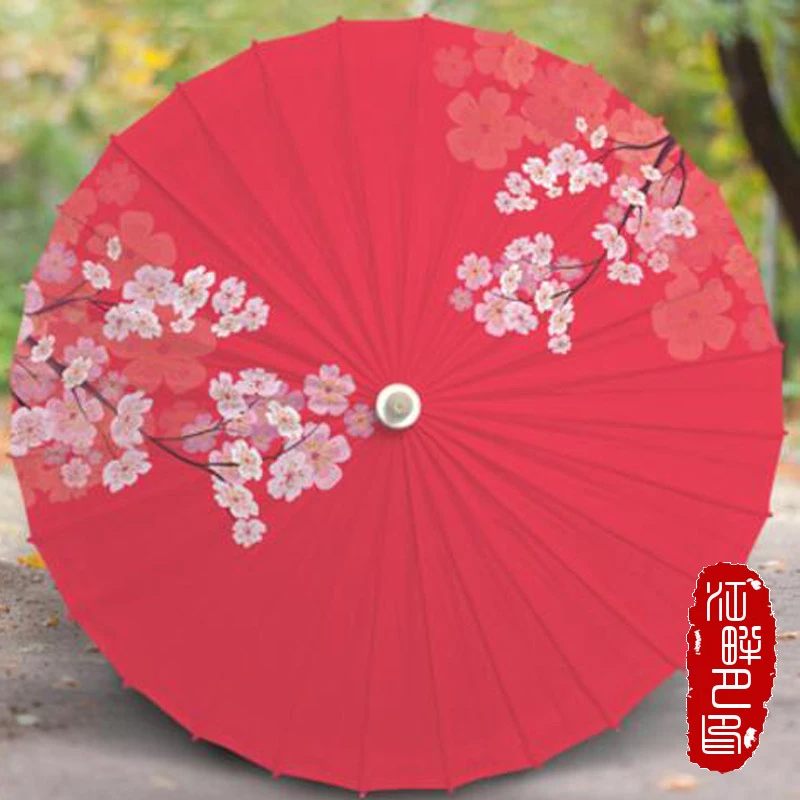 Paraguas de papel de aceite de roja para Parasol de papel para Persona, decoración de boda china japonesa, paraguas de papel Paraguas| - AliExpress
