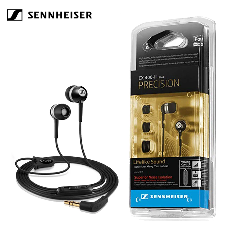 Sennheiser CX400 II 3.5mm Stereo Earphones Wired Deep Bass Headset Sport  Earbuds Precision HIFI Headphone for iPhone Android|Earphones \u0026 Headphones|  - AliExpress
