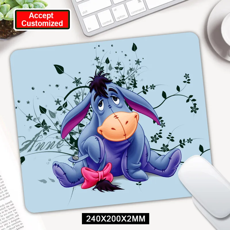 Eeyore коврик для мыши Скорость геймер игра в игры Коврик для мыши Мода ноутбук Мышка для ноутбука коврик