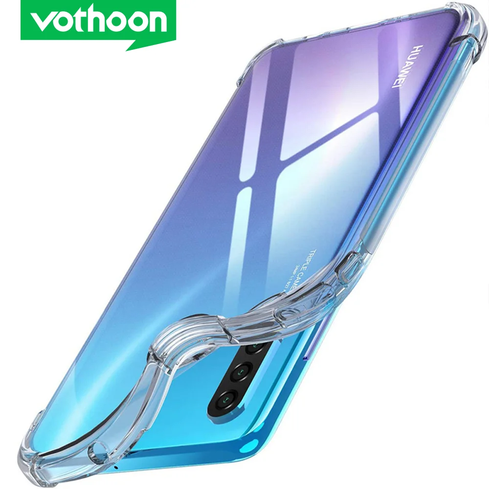 Ультрапрозрачный ударопрочный чехол Vothoon для Huawei Mate 40 Pro 20 30 P40 P30 P20 Lite прозрачный