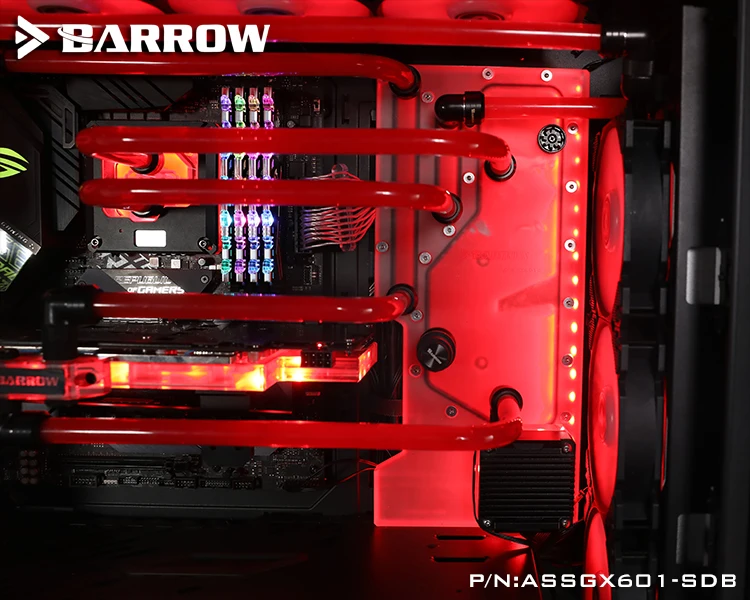 Водная плата Barrow для Asus Rog Strix чехол Helios GX601 водный блок Intel CPU Однопортовый/двойной