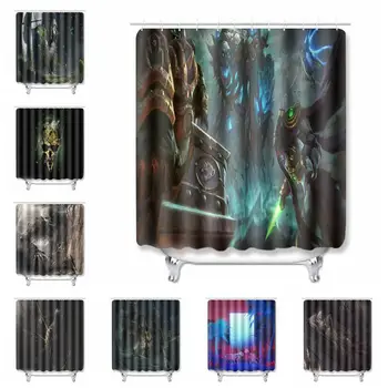 

2020 New Design3D Skull Printing Happy Halloween Waterproof Shower Curtain Polyester Fabric Bathroom Shower Curtain with 12 Hook