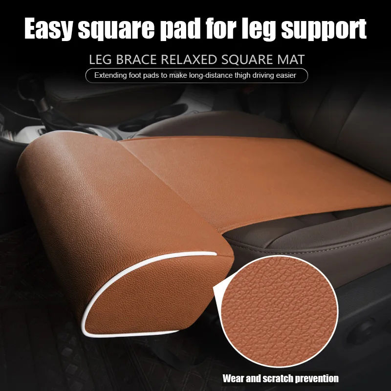 dropshipping Car Seat Leg Foot Thigh Support Cushion Knee Pad Longer Universal Accessories OE88