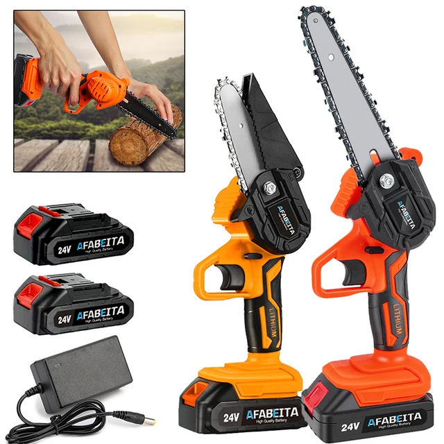 1200W 4in 6in Removable Mini Pruning Electric Chainsaw With 21V Lithium Battery Woodworking Tools For Garden 1