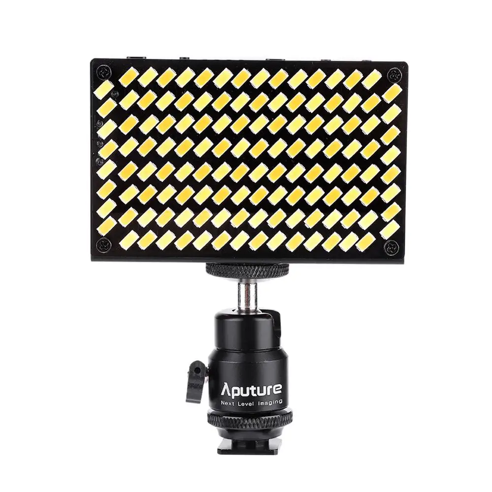 Aputure AL-MX карманный светодиодный светильник для видео TLCI/CRI 95+ цветовая температура 2800-6500k 128 шт светодиодный панель лампа освещения для камеры - Цвет: Черный