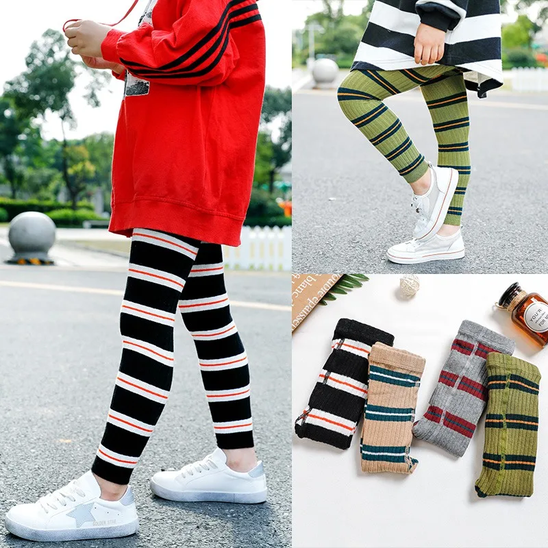 Kids Socks Baby girls boy Cotton knee high long socks Long Leg Warmers Soft Socks Children socks 1-8 Y Stripe