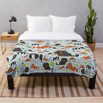 

Cavalier King Charles Spaniel Blanket Wool Flannel Plush Blanket Bedspread For office Sherpa Blanket Couch Quilt Cover Travel