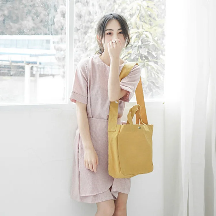 

Origional New Style MORI Series Versatile One Shoulder Canvas Bag Solid Color Korean-style Women's College Style Large-Volume Ha
