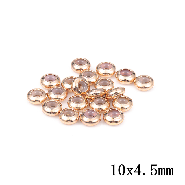 Copper With Silicone Inside Stopper Spacer Beads Adjustment Beads For Jewelry Making DIY European Bracelet Necklace