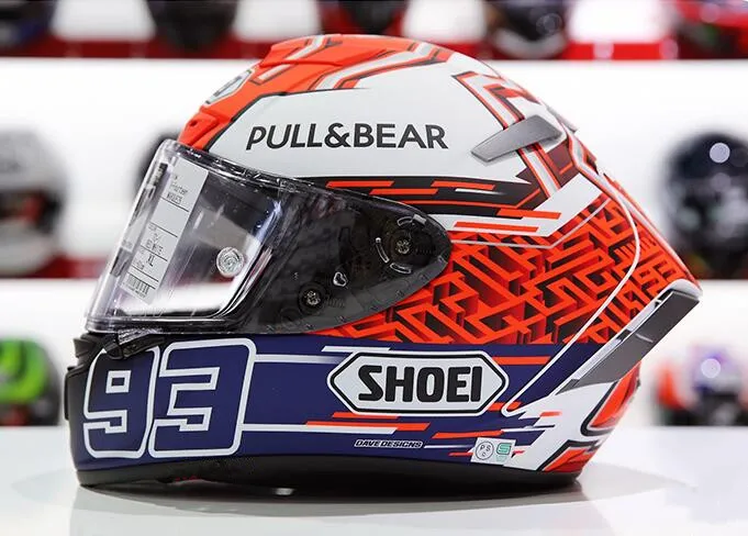 2019 Новый SHOEI мотоциклетный шлем X14 муравей красный анти туман для мотокросса езды