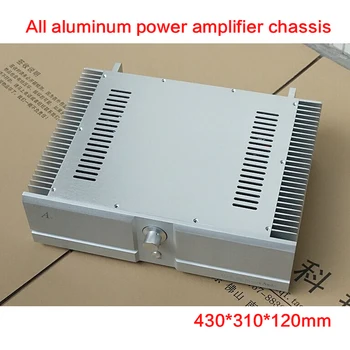 

DIY All-aluminum Power Amplifier Chassis BZ4312A2 with Radiator Case Amplifier Enclosure Audio Shell 430*310*120mm