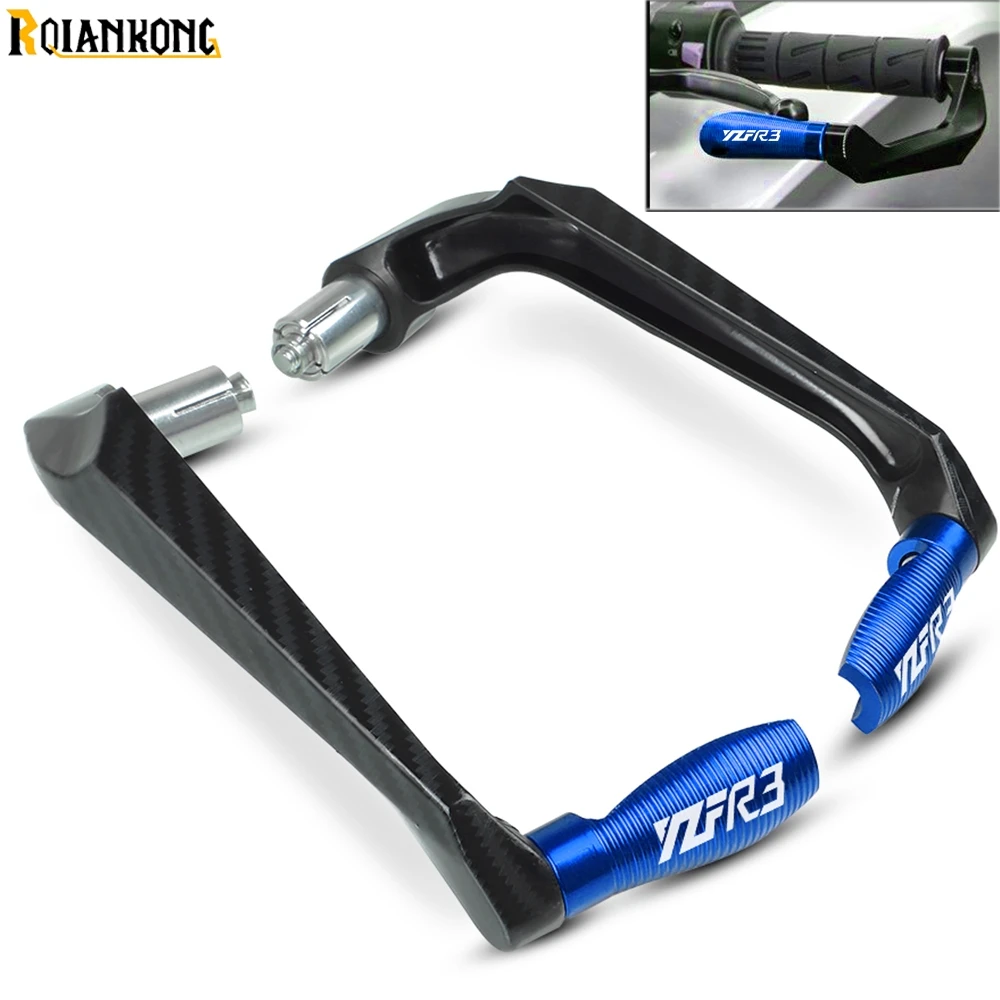 

YZFR3 LOGO Motorcycle Accessories Handlebar Grips Guard Brake Clutch Levers Guard For YAMAHA YZF-R3 2014 2015 2016 2017 2018
