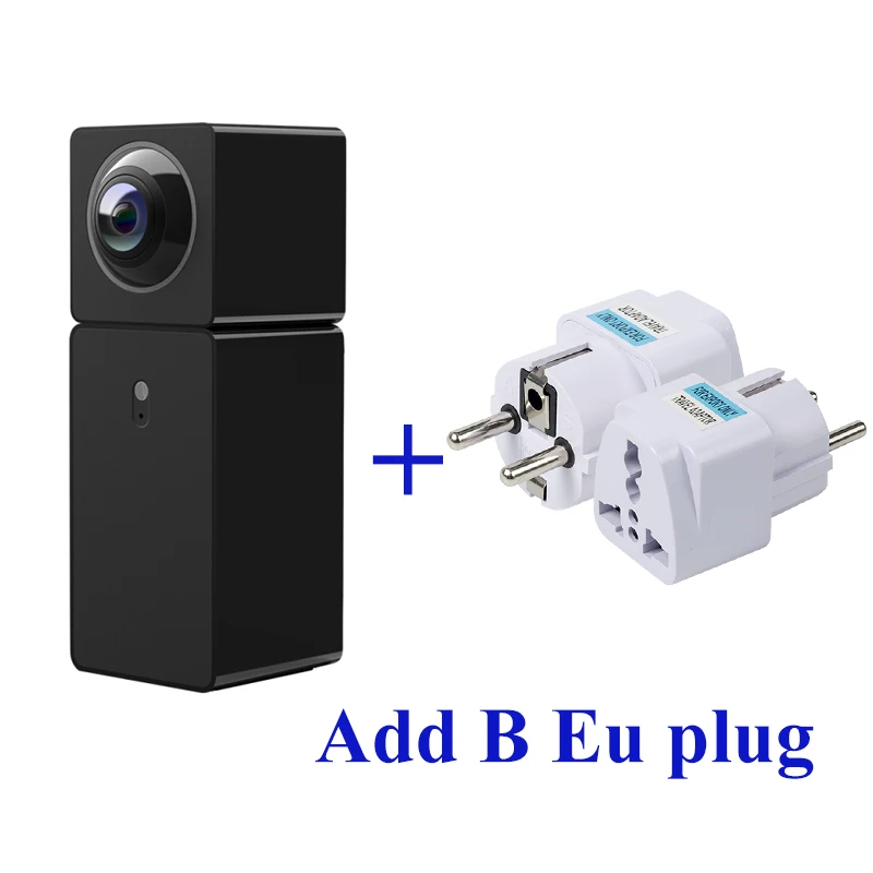 Add B EU Plug Xiaomi Hualai Xiaofang умная камера с двумя объективами версия 360 ° X2 панорамная сетевая ip-камера с инфракрасным ночным видением - Цветной: Add B EU Plug