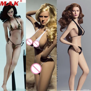 

1/6 scale PLMB2014 young lady Pale/Suntan Medium Bust Seamless Flexible Body for 12" PH female figure body with head in stock