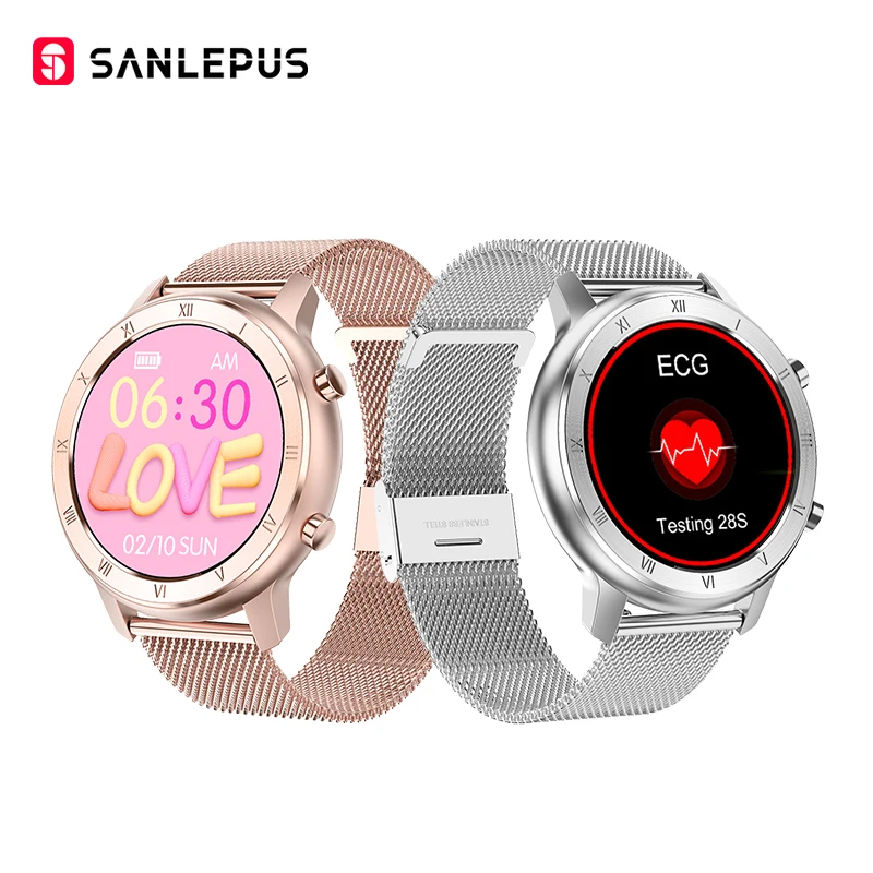 SANLEPUS-reloj inteligente para hombre y mujer, pulsera de Fitness, resistente al agua IP67, para Android, Apple y Xiaomi, versión Global, 2021