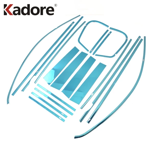 Для Volkswagen Tiguan 2009 2010 2011 2012 Нержавеющая сталь оконная стойка крышка отделка литье