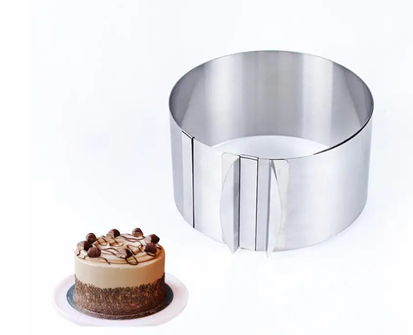 Выдвижное кольцо для мусса из нержавеющей стали 16 30 см|baking tools|kitchen baking toolsadjustable