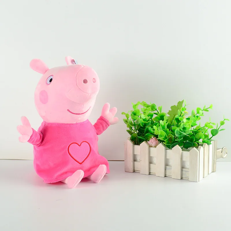 Оригинальные пижамы Свинка Пеппа Джордж 30 см Kawaii Плюшевые Животные Постельные принадлежности спальный Чехол Подушка Диван Подушка Рождественский подарок игрушки для ребенка
