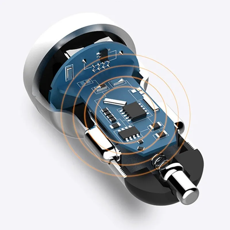 Car Charger USB 2 Ports Adapter Cigarette Lighter For FORD EcoSport EDGE ESCAPE ESCORT Fiesta figo Flex FOCUS Accessories | Автомобили и