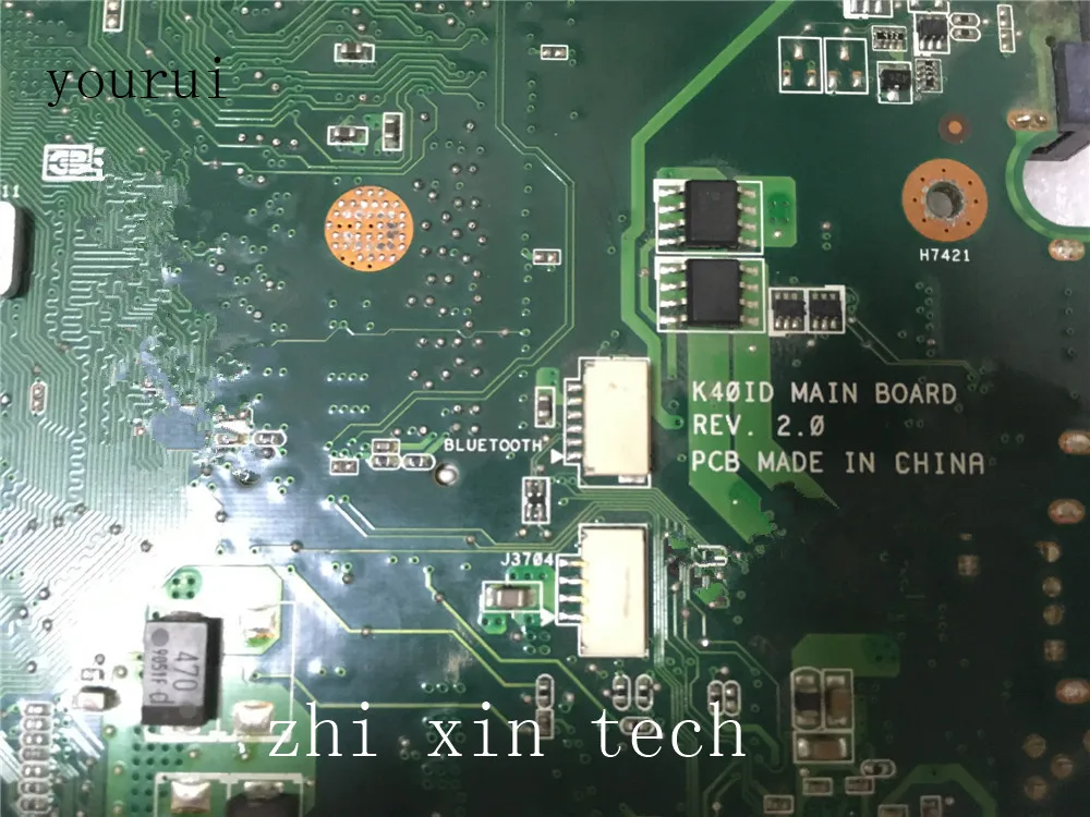 Yourui-placa-mãe para Asus K40id K40ie Laptop Rev 2.0 Ddr3 100 Original Alta Qualidade - Imagem 4