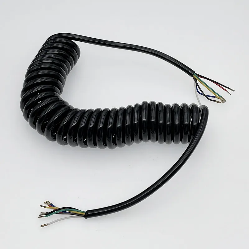 CVP Trailer Cable Curly Spiral Cable 3M RV Parts Van Camper Accessories Caravan Components Signal Electric Wire Connectors