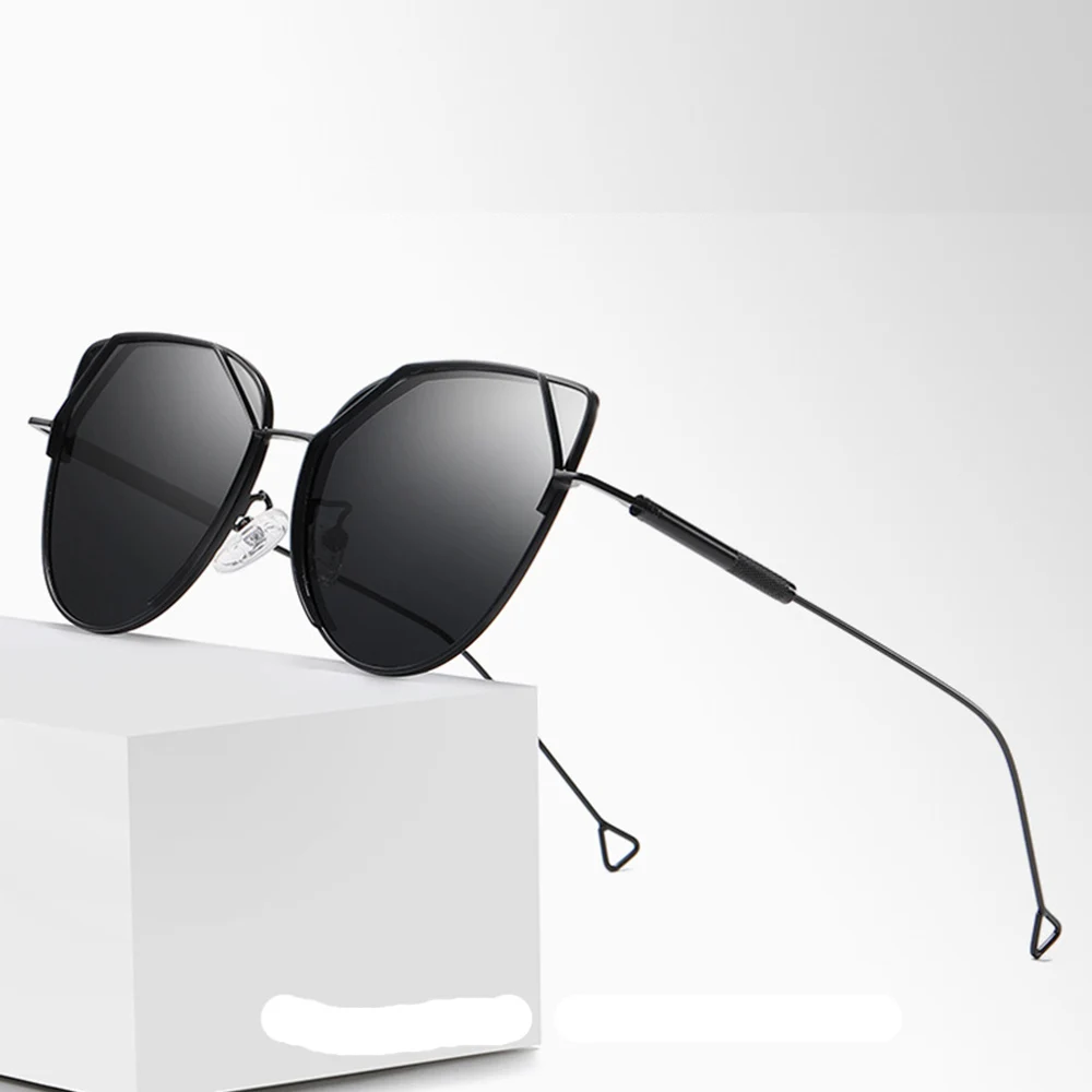 

New Sunglasses European and American Metal Polarized Sunglasses Women's Trend Anti-UV Sunglasses