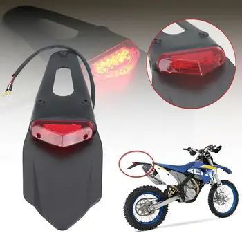 

Motorcycle Brake Rear LED Tail Stop Red Light LED Rear Enduro Trial Dirt Bike 12 LED Brake Tail rear lamp braking light
