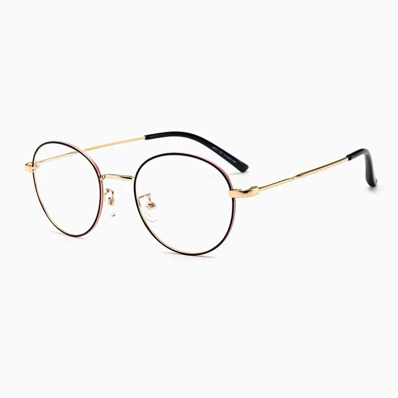 C21 optical glasses Модный круглый металлический оптический очки прозрачные линзы очки женский ультра светильник Phnom Penh очки Корейские ретро очки - Цвет оправы: C21 optical glasses