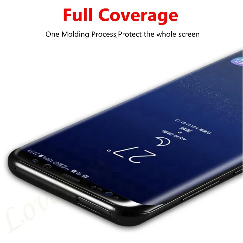 3D полное покрытие закаленное стекло для samsung Galaxy S8 S9 PLUS S7 Edge S6 edge Note 8 полное покрытие экрана Защитная пленка