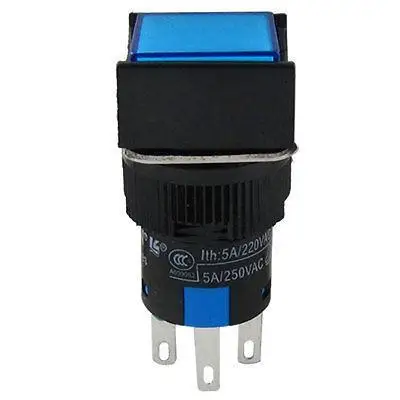 

1NO 1NC Type Momentary Contact Blue Push Button Switch