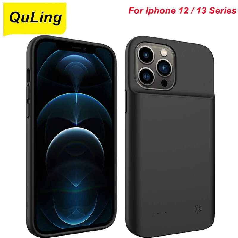 

QuLing 10000 мАч для Iphone 13 Pro 12 Mini зарядное устройство для аккумулятора чехол для 12 Pro Чехол для внешнего аккумулятора для Iphone 13 Pro Max чехол для аккумулятора
