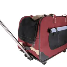 H Pet тележка складная четырехколесная собака Тележка коробка кошка чемодан сумка дышащий закрытый рычаг панорамный Skylight супер дышащий