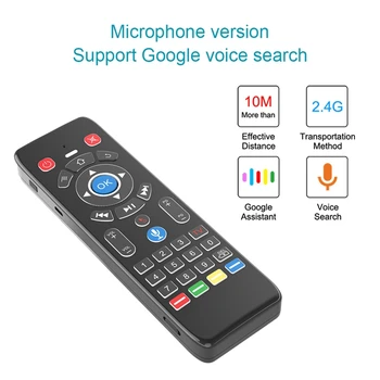 

T16+ Voice Remote Control 2.4GHz Wireless Air Mouse Gyro for Android TV BOX/Google TV
