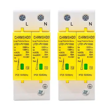 

20/40KA Circuit Breakers Pluggable 2P SPD House Surge Protector Fast Thundering Protection Low-voltage Arrester Device