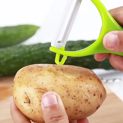 8 цветов 1 шт. Многофункциональный Овощной нож для фруктов кухонная Керамическое яблоко Картофель инструмент для очистки случайный цвет нескользящий для кухни