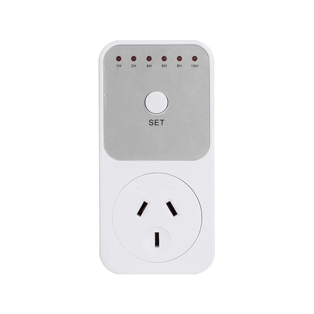 AU plug Светодиодный мини-переключатель с таймером обратного отсчета, 230 В, 16А, 1 h-10 h, розетка, штепсельное управление временем для кухонного электроприбора, штепсельная вилка европейского стандарта - Цвет: AU plug